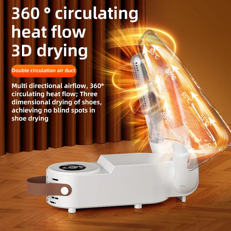 HOMEFISH Intelligent Shoe Dryer Quick Drying Deodorizing Sterilizing Adjustable Timer Household Shoe Warmer And Heater