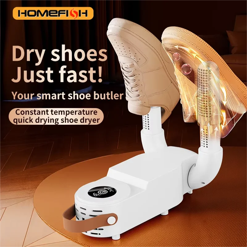 HOMEFISH Intelligent Shoe Dryer Quick Drying Deodorizing Sterilizing Adjustable Timer Household Shoe Warmer And Heater